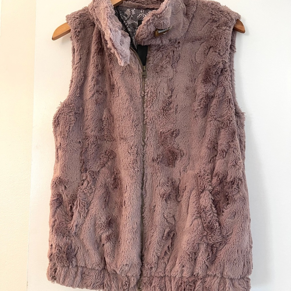 Faux fur vest